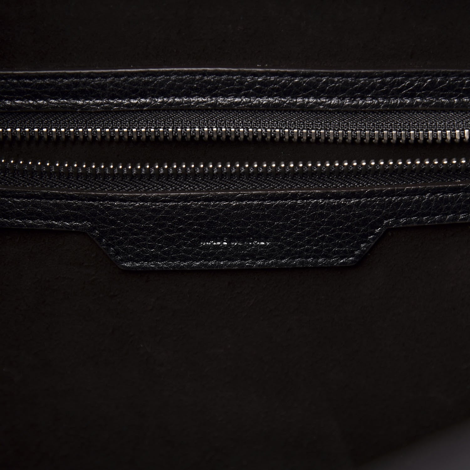 Celine Drummed Calfskin Mini Luggage Black 7 of 8