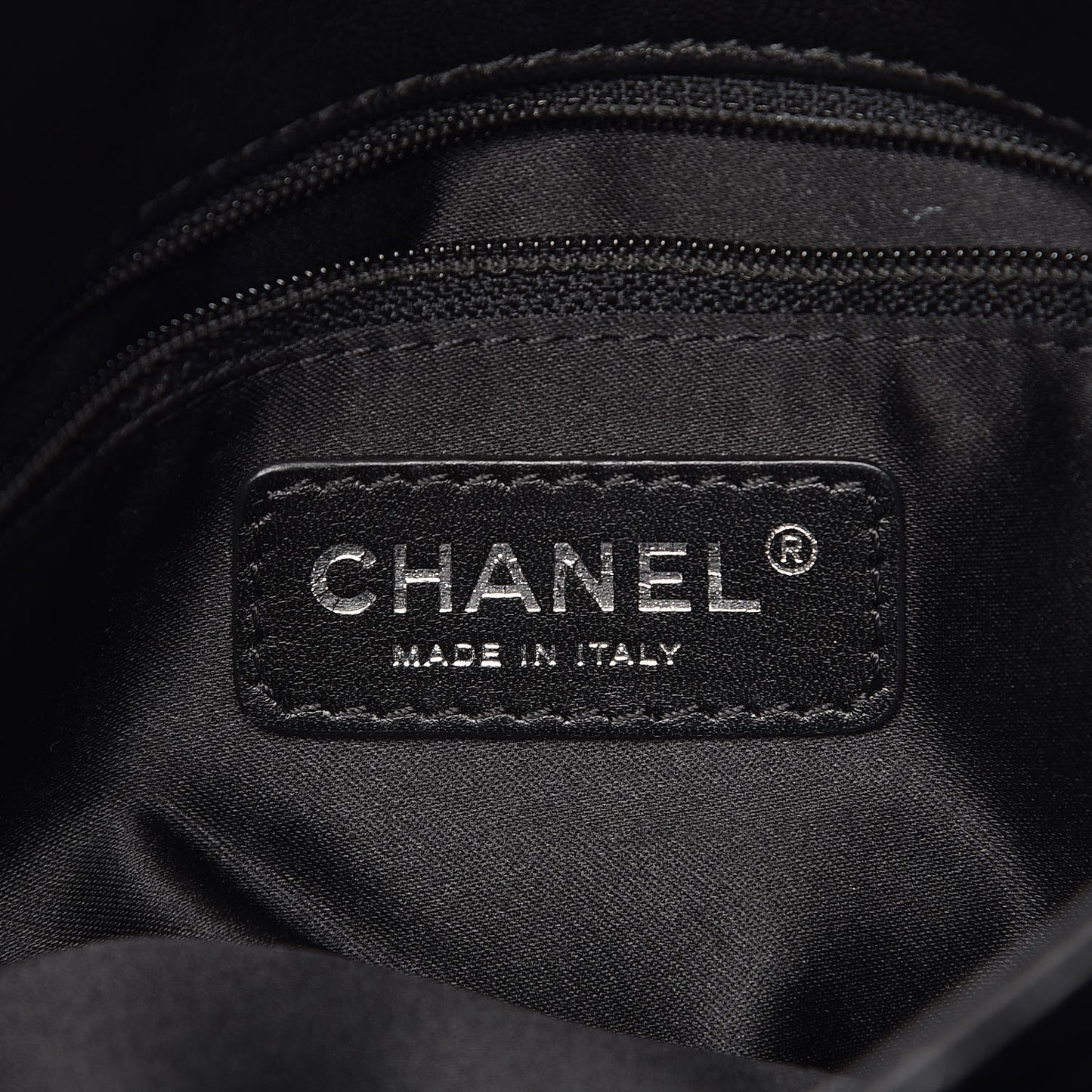 Lambskin Quilted Large 3 Flap Black