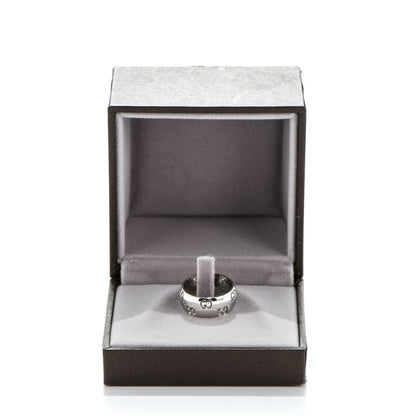 Gucci 18K White Gold 8mm Icon Band Ring 6.5 6 of 6