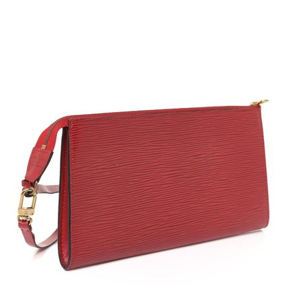Louis Vuitton Epi Pochette Accessories 24 Castillan Red 3 of 15
