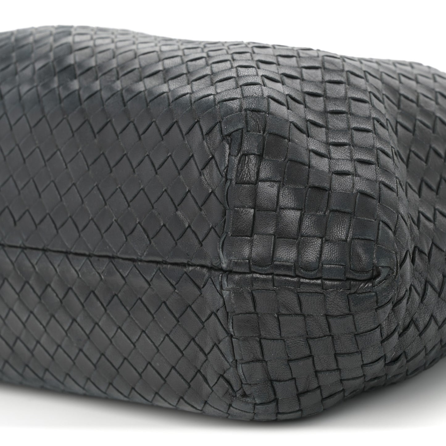Nappa Intrecciato Large Capri Tote Black