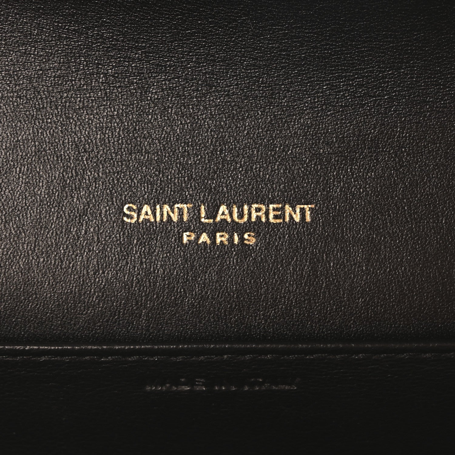 Saint Laurent Calfskin Python Embossed Monogram Uptown Chain Wallet Black 7 of 12