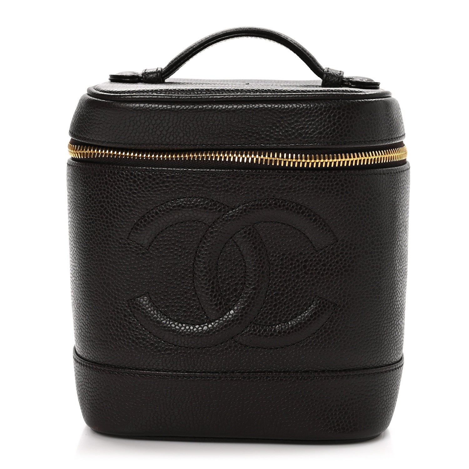 Chanel Caviar Vanity Cosmetic Case Brown 1 of 13