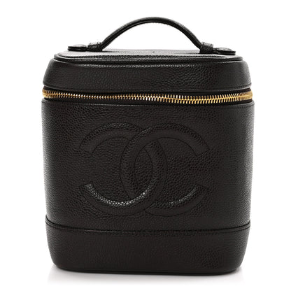 Chanel Caviar Vanity Cosmetic Case Brown 1 of 13