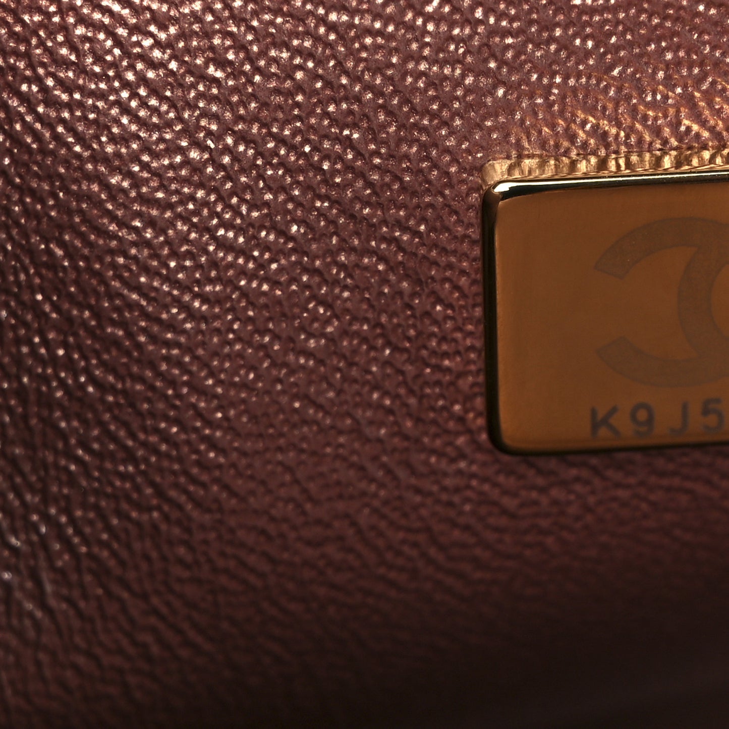Metallic Grained Calfskin Quilted 2.55 Reissue Mini Flap Copper Pink