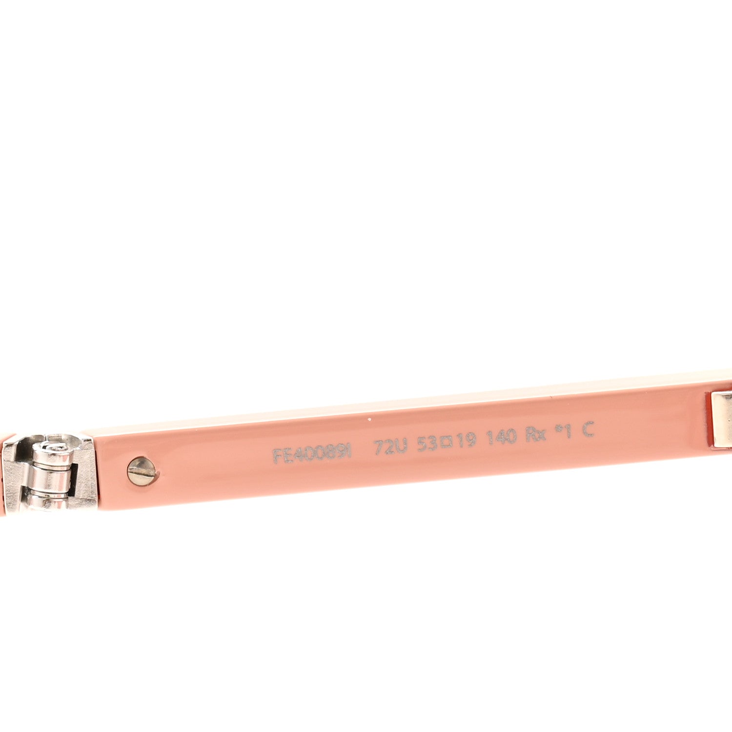 Fendi Acetate Injected Touch Of FF Folding Sunglasses FE40089I Shiny Pink 6 of 7