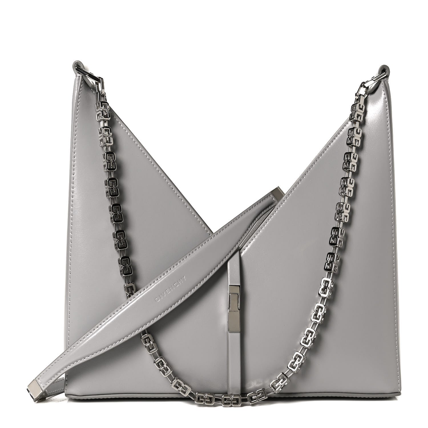 Givenchy Box Calfskin Small Cut Out Shoulder Bag Cloud Grey 1 of 11