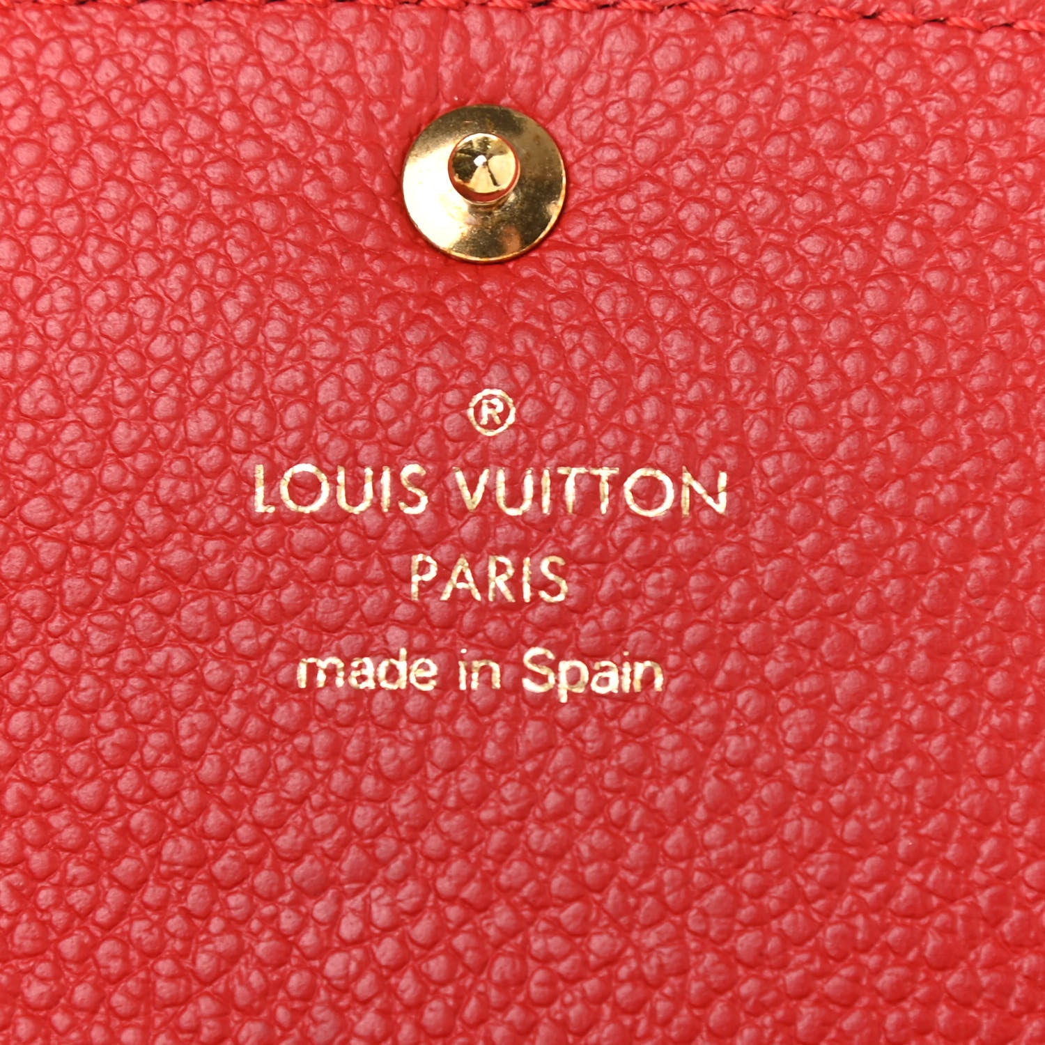 Louis Vuitton Empreinte Bloom Flower Emilie Wallet Marine Rouge 6 of 8