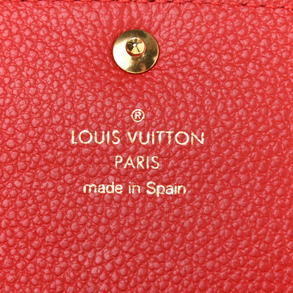 Louis Vuitton Empreinte Bloom Flower Emilie Wallet Marine Rouge 6 of 8