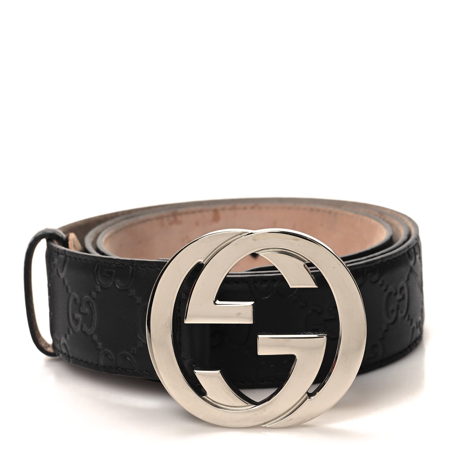 Gucci Guccissima Interlocking G 40mm Belt 100 40 Black 1 of 5