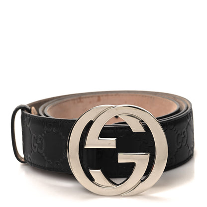 Gucci Guccissima Interlocking G 40mm Belt 100 40 Black 1 of 5