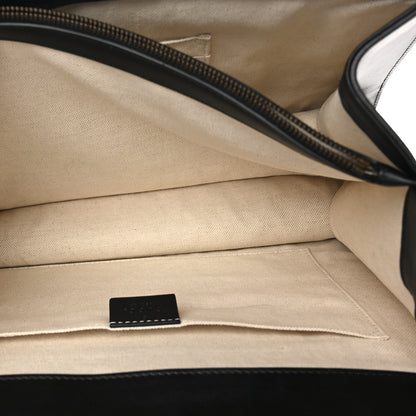 Gucci Calfskin Bamboo Web Large Dionysus Top Handle Bag Black Bright Evergreen Hibiscus Red 6 of 11