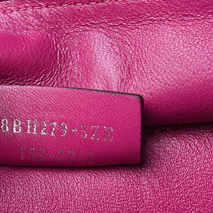 Fendi Vitello Pelo Flamingo Crocodile Embossed Petite 3Jours Tote Magenta 7 of 11