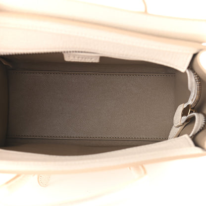Celine Goatskin Nano Luggage White 5 of 10