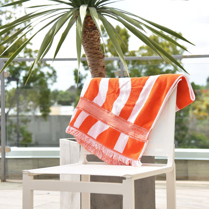 Hermes Cotton Terry Striped Beach Towel 2 of 5