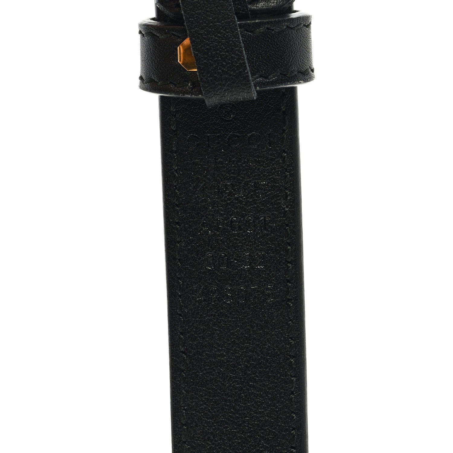 Gucci Calfskin Double G 20mm Belt 80 32 Black 3 of 4