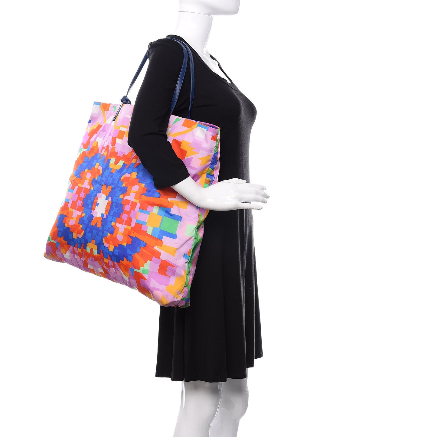 Nylon Printed CC Tote Multicolor
