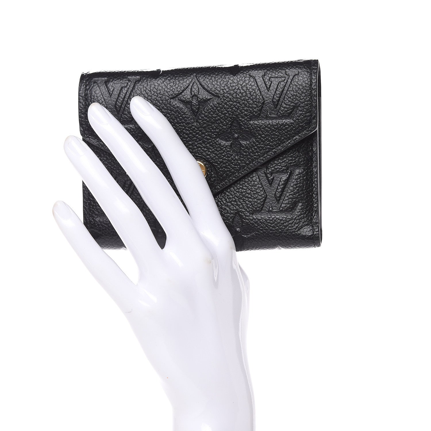 Louis Vuitton Empreinte Victorine Wallet Black 2 of 7