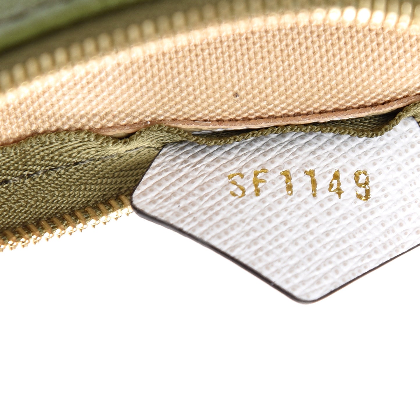 Monogram Giant Micro Pochette Accessories Kaki White