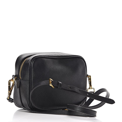 Prada Saffiano Small Camera Crossbody Bag Black 3 of 13