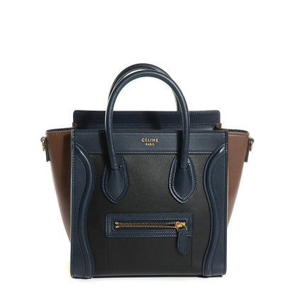 Celine Smooth Calfskin Nano Tri-Color Luggage Black 1 of 17