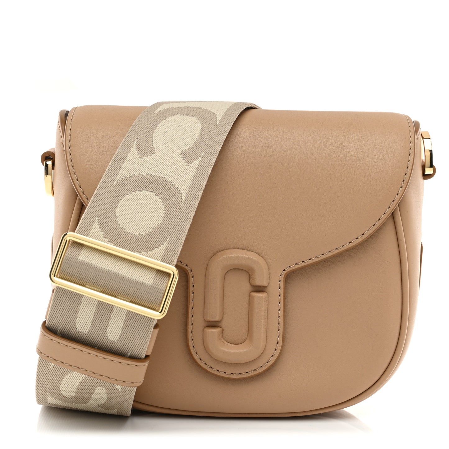 Calfskin Small The Covered J Marc Saddle Bag Tan