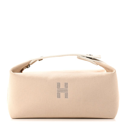 Hermes Canvas Small Bride-A-Brac Pouch Natural 1 of 12