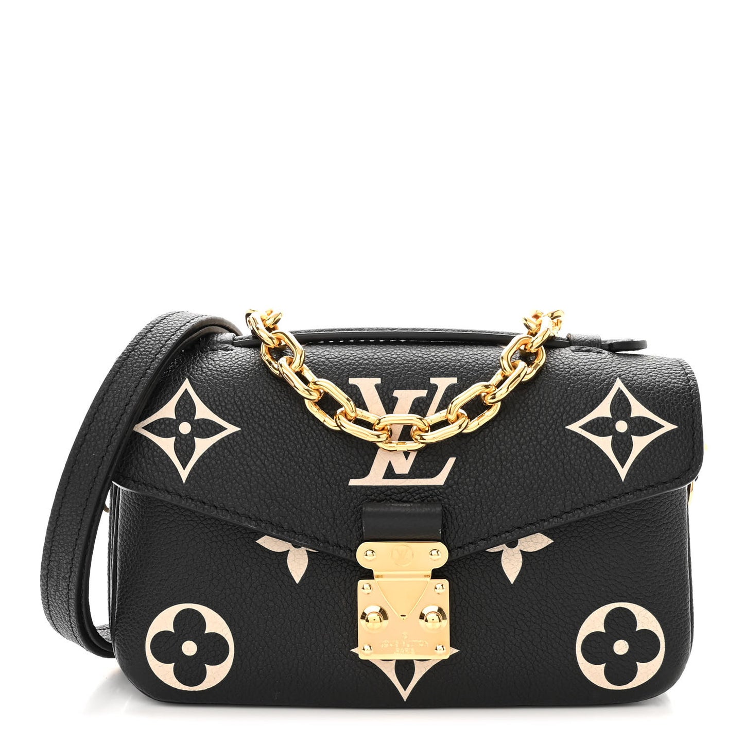 Empreinte Monogram Giant Pochette Metis East West Black Beige