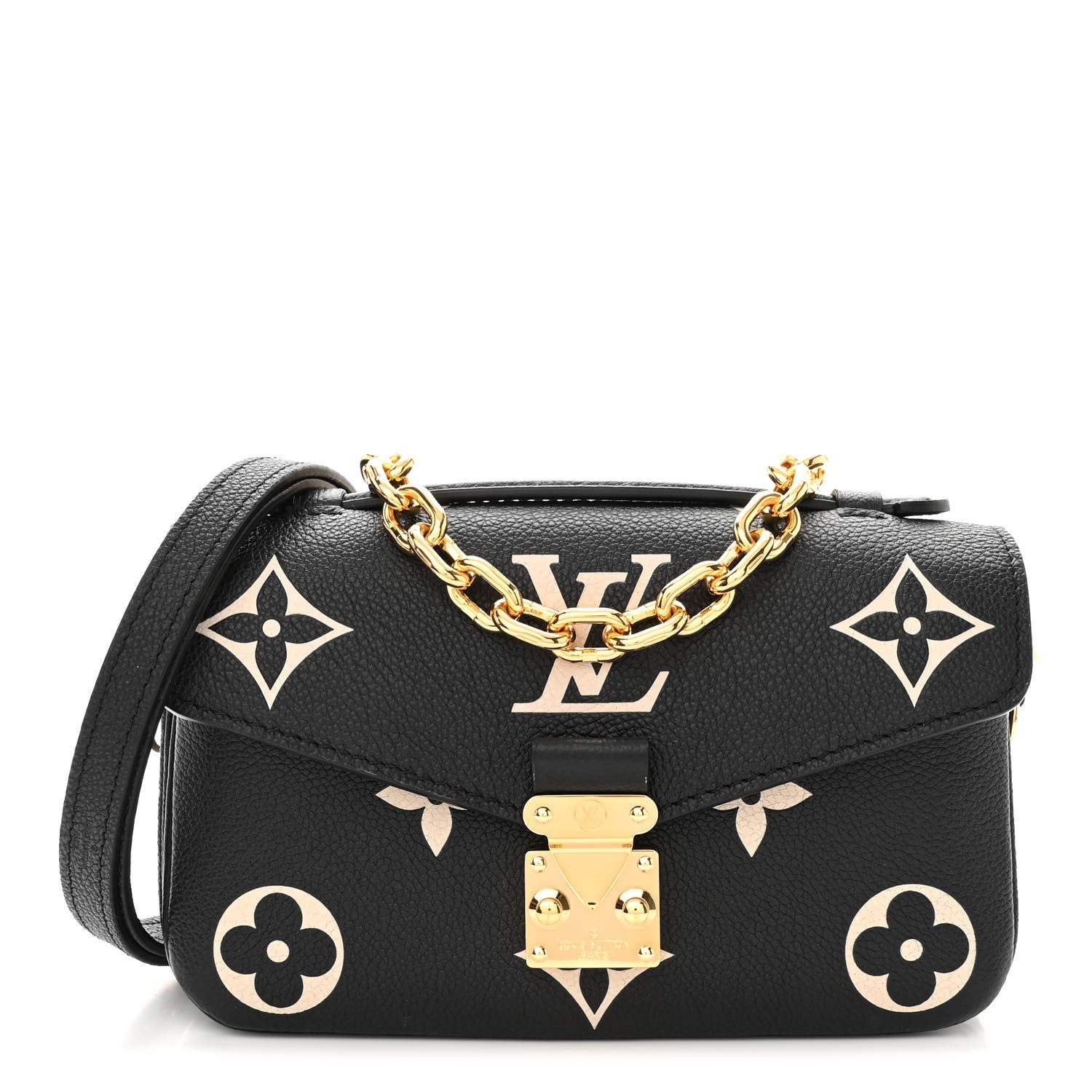 Louis Vuitton Empreinte Monogram Giant Pochette Metis East West Black Beige 1 of 12