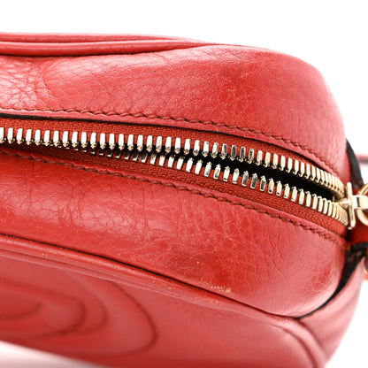Gucci Pebbled Calfskin Small Soho Disco Bag Tabasco Red 14 of 18