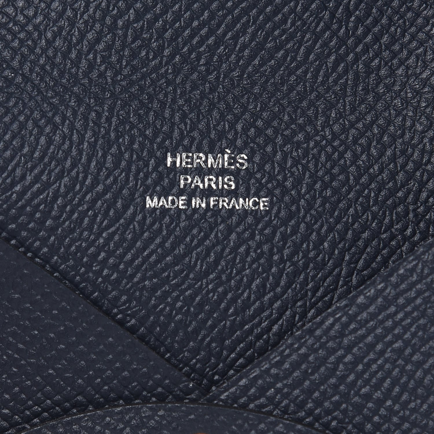 Hermes Epsom Calvi Card Case Bleu Nuit 6 of 7
