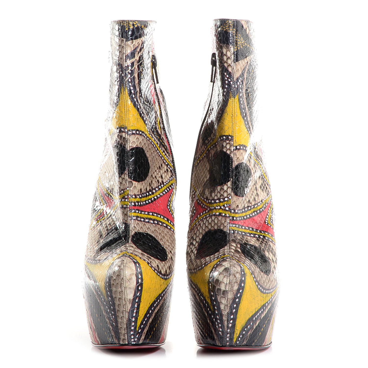 Christian Louboutin Python Masai Daf Booty 160 Ankle Boots 41 Multicolor 2 of 5