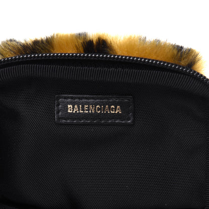 Balenciaga Faux Fur Explorer Crossbody Leopard 6 of 13