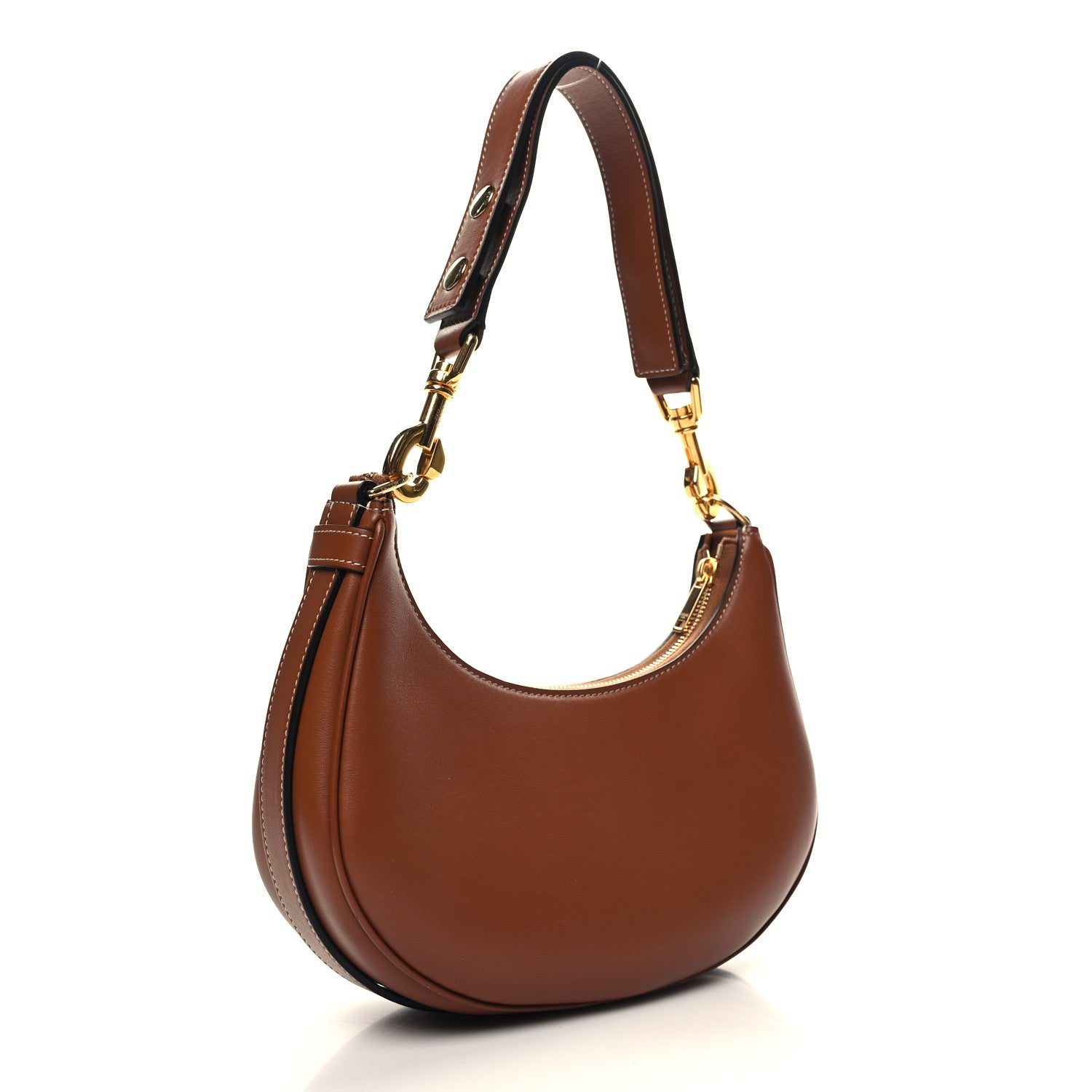 Celine Smooth Calfskin Medium Strap Ava Shoulder Bag Tan 3 of 10