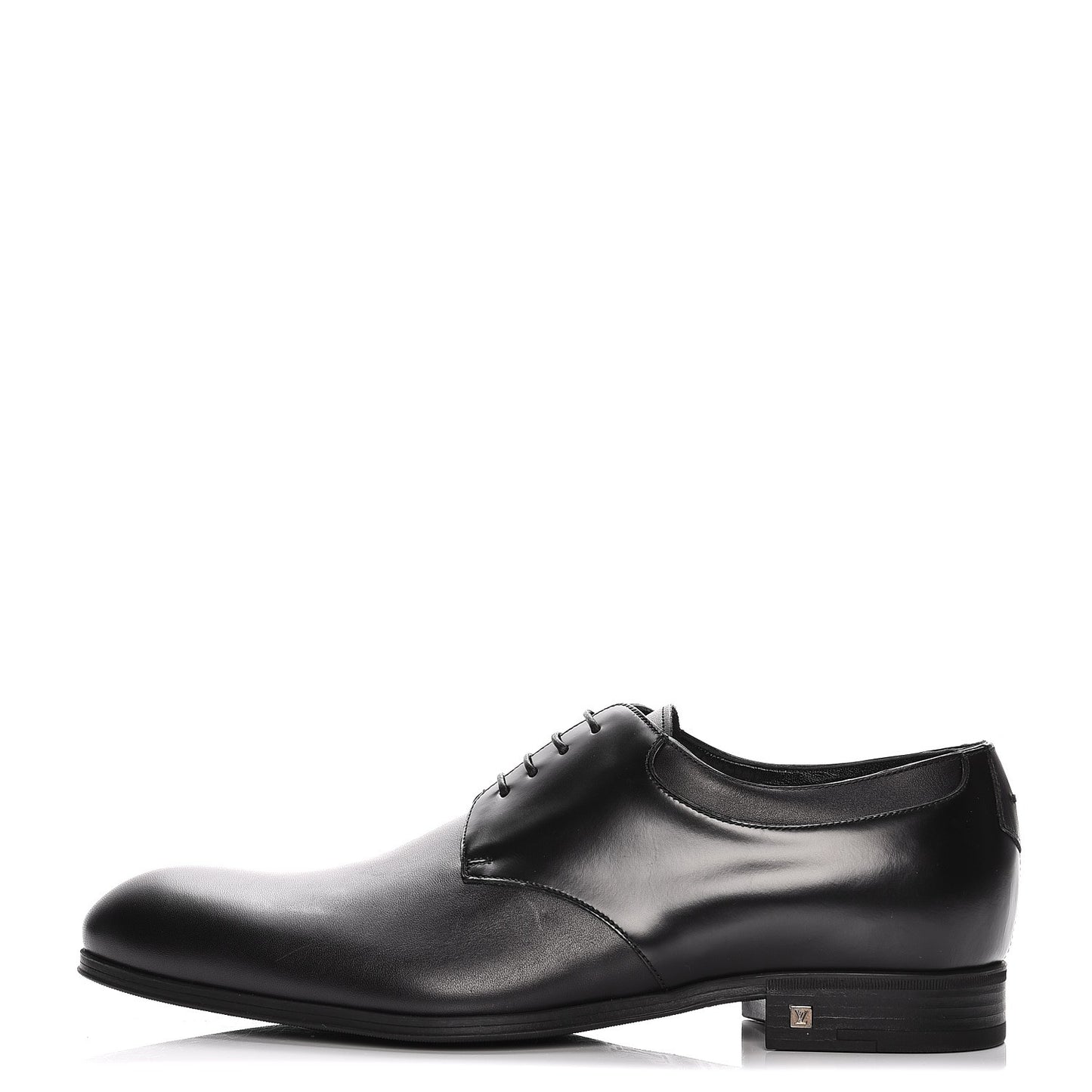 Lambskin Derby Lace Up Shoes 8 Black