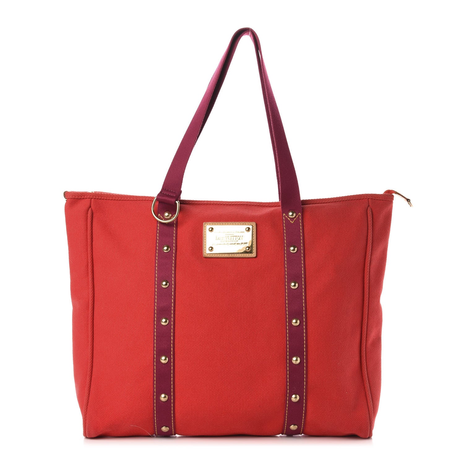 Louis Vuitton Antigua Cabas GM Red 1 of 11