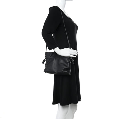 Loewe Calfskin Mini Flamenco Knot Clutch Black 2 of 10
