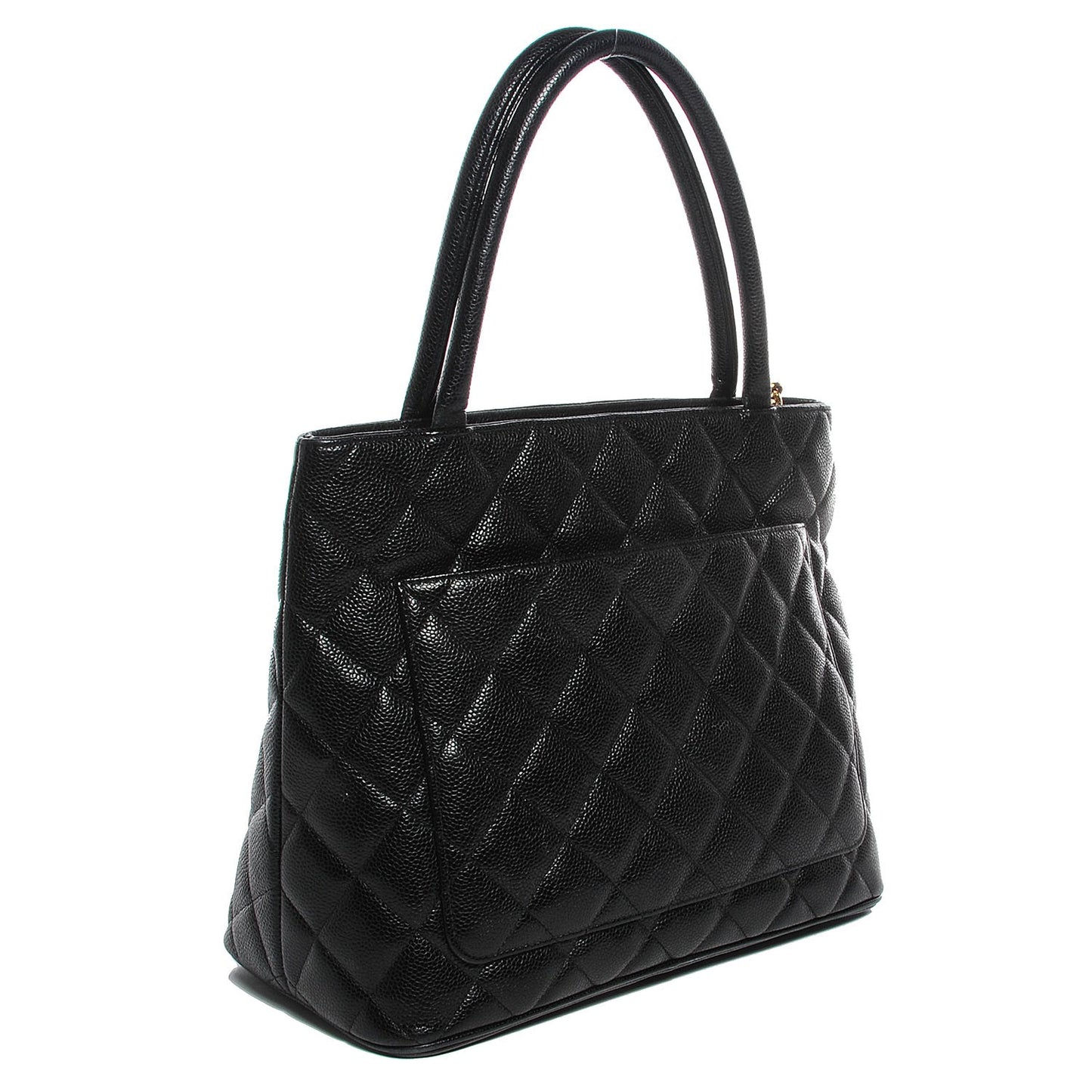 Caviar Medallion Tote Black