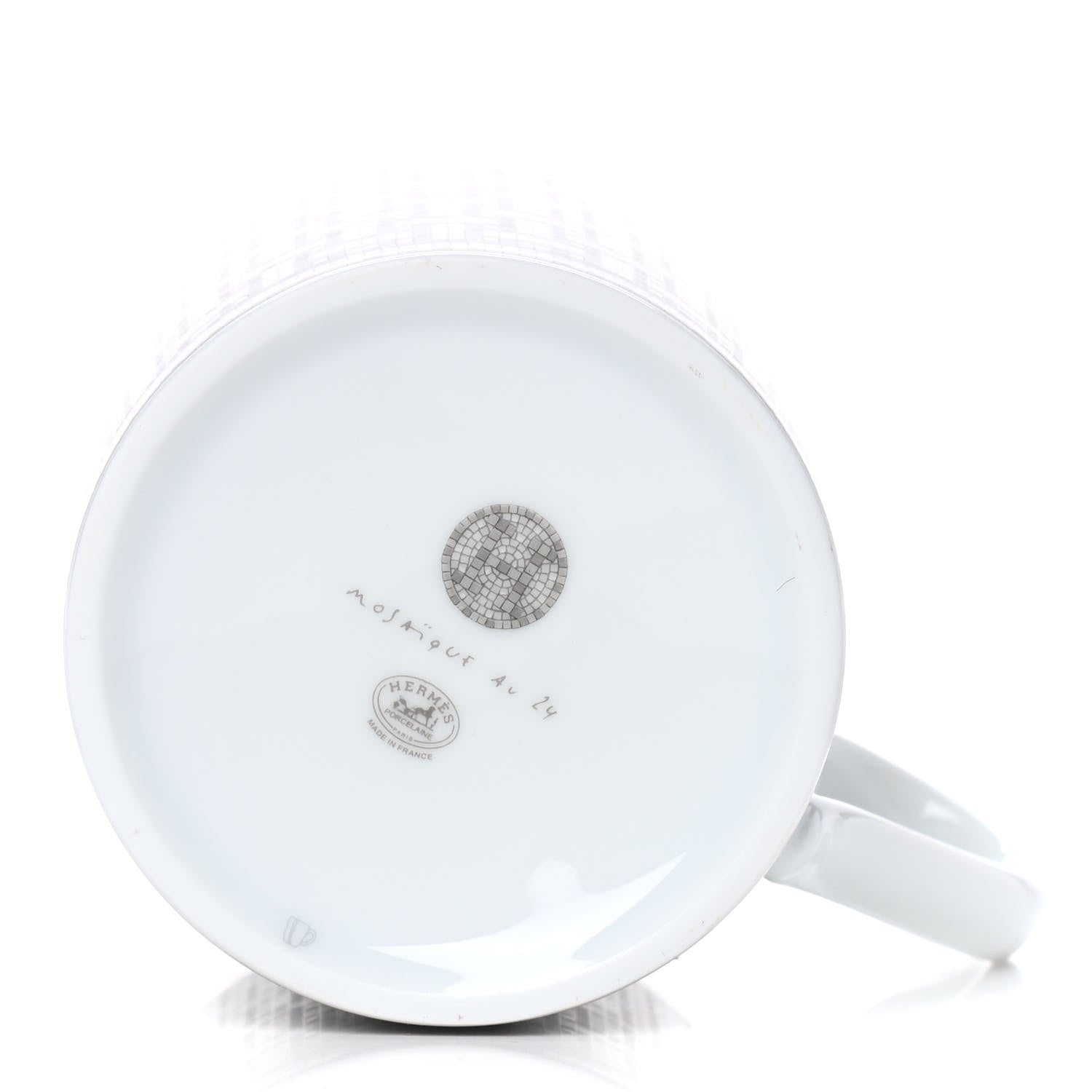 Hermes Porcelain Mosaique au 24 Mug Platinum 4 of 6