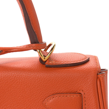 Hermes Evercolor Kelly Retourne 28 Orange 14 of 15