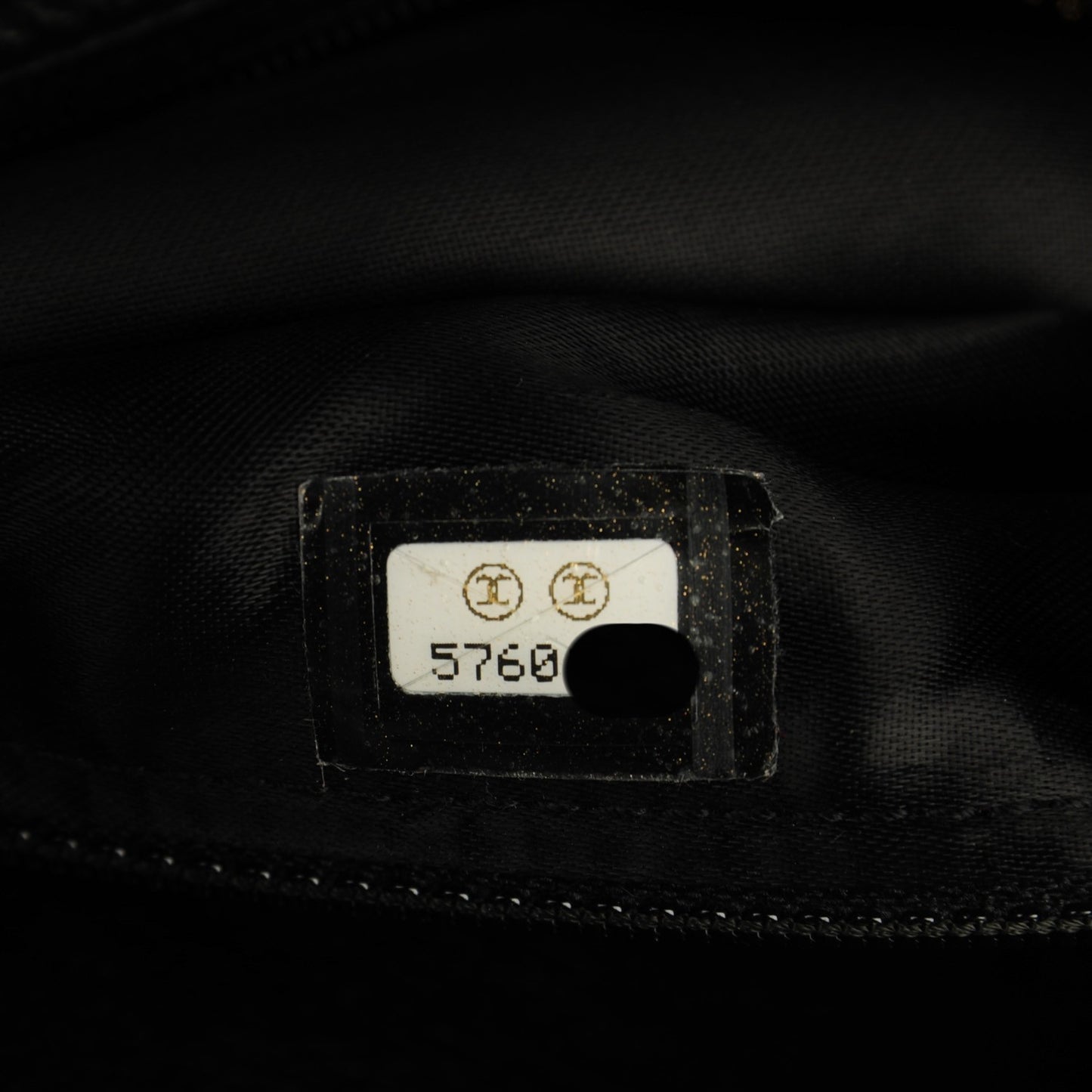 Lambskin Stitched Tassel Crossbody Black