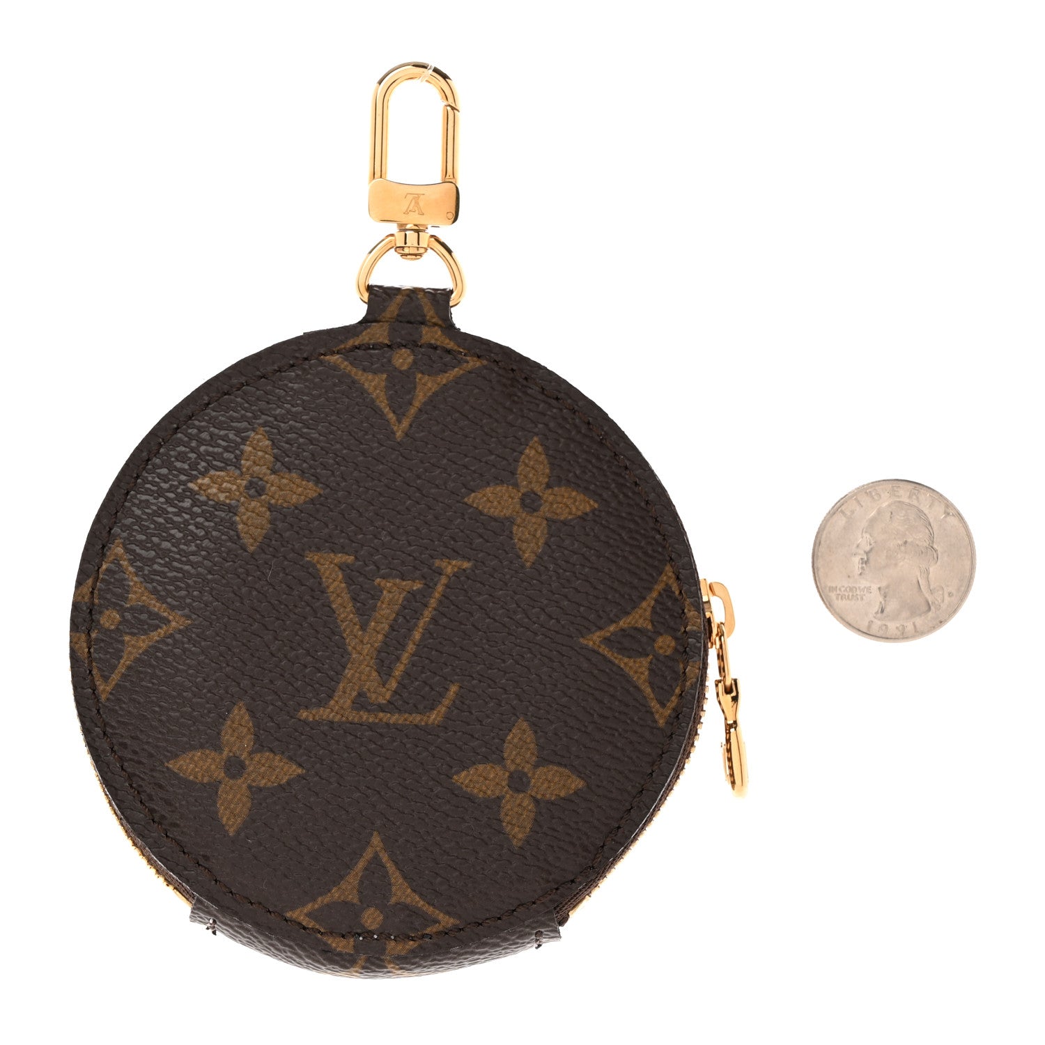 Louis Vuitton Monogram 2021 Christmas Animation Japanese Garden Round Coin Purse Wisteria Pink 2 of 4