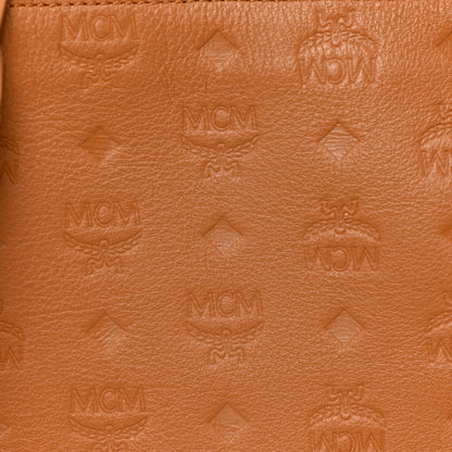 MCM Calfskin Ottomar Monogram Medium Klara Hobo Cognac 7 of 10