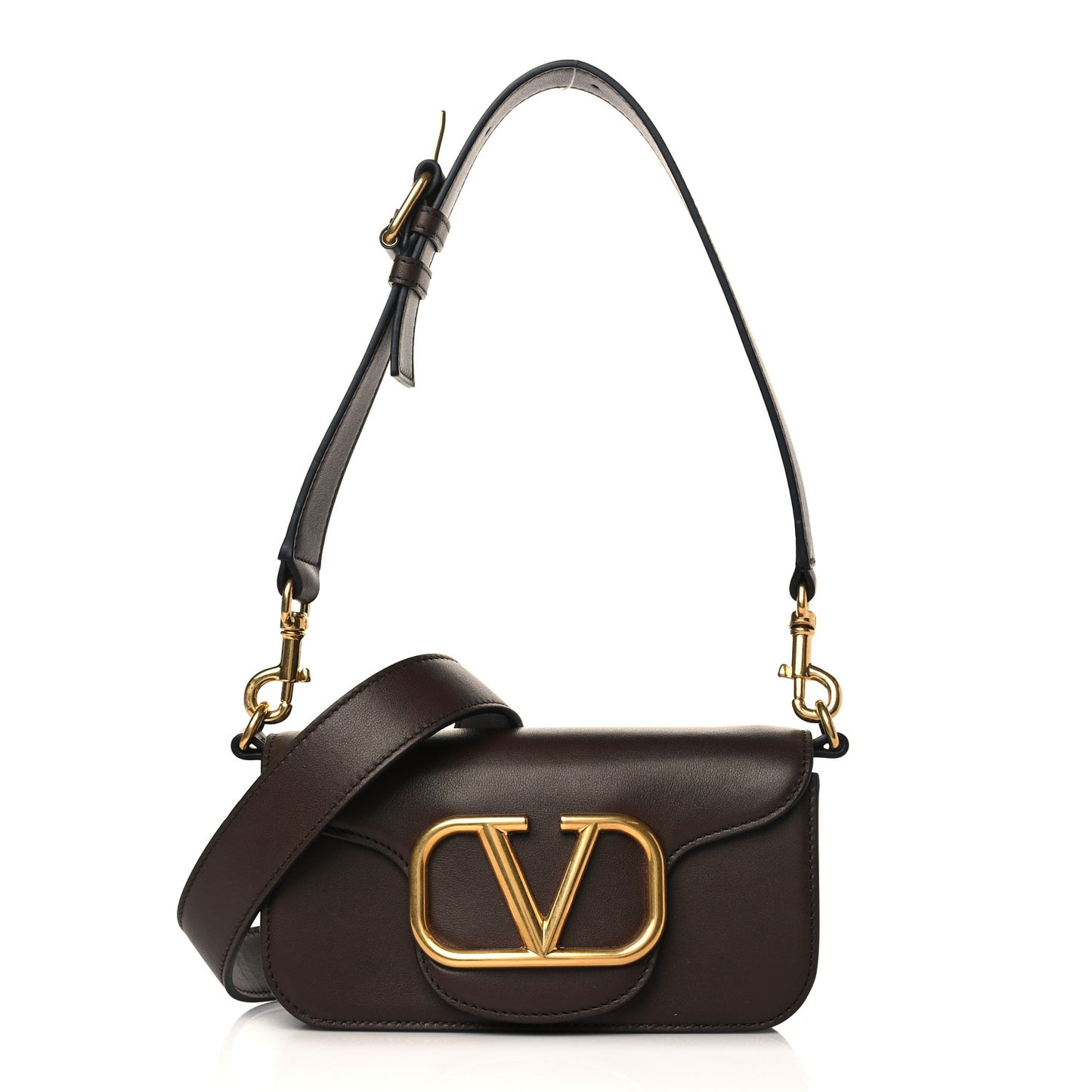 Smooth Calfskin Vlogo Mini Loco Crossbody Bag Fondant