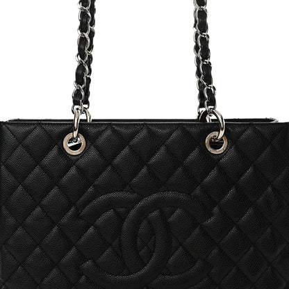 Chanel Caviar Quilted Grand Shopping Tote GST Black 8 of 15