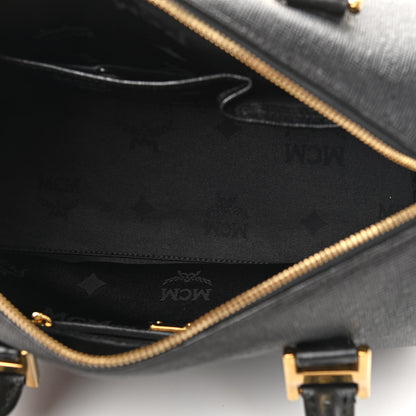 MCM Saffiano Boston Bag Black 4 of 9