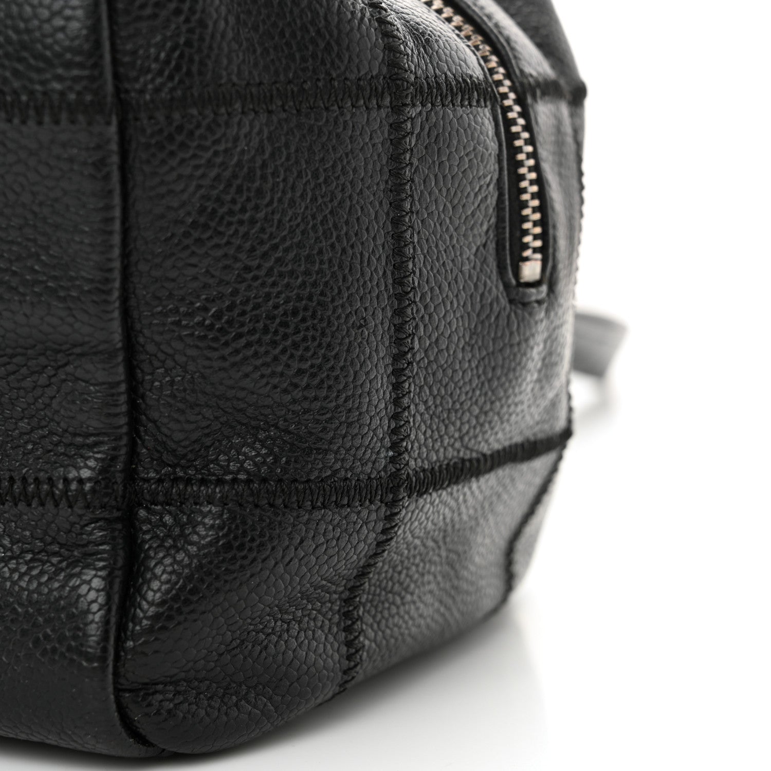 Chanel Caviar Square Stitched Bowler Black 11 of 12