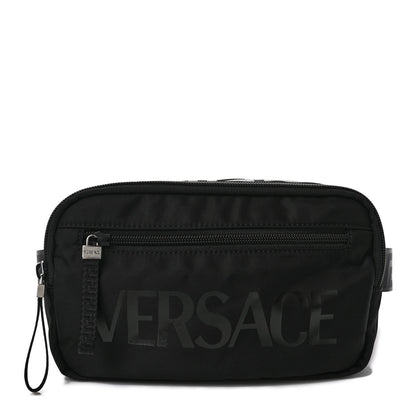 Versace Nylon Logo Belt Bag Black 1 of 9