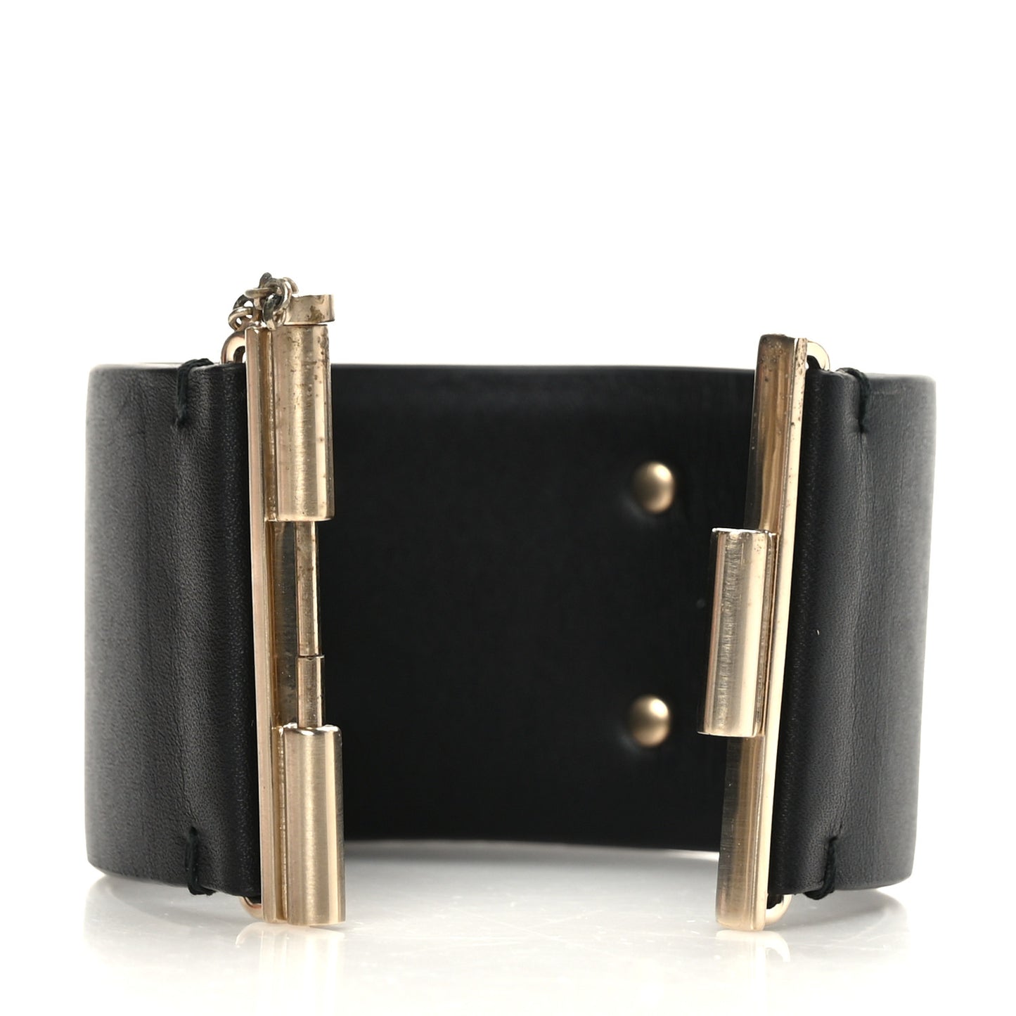 Calfskin CC Wide Cuff M Black