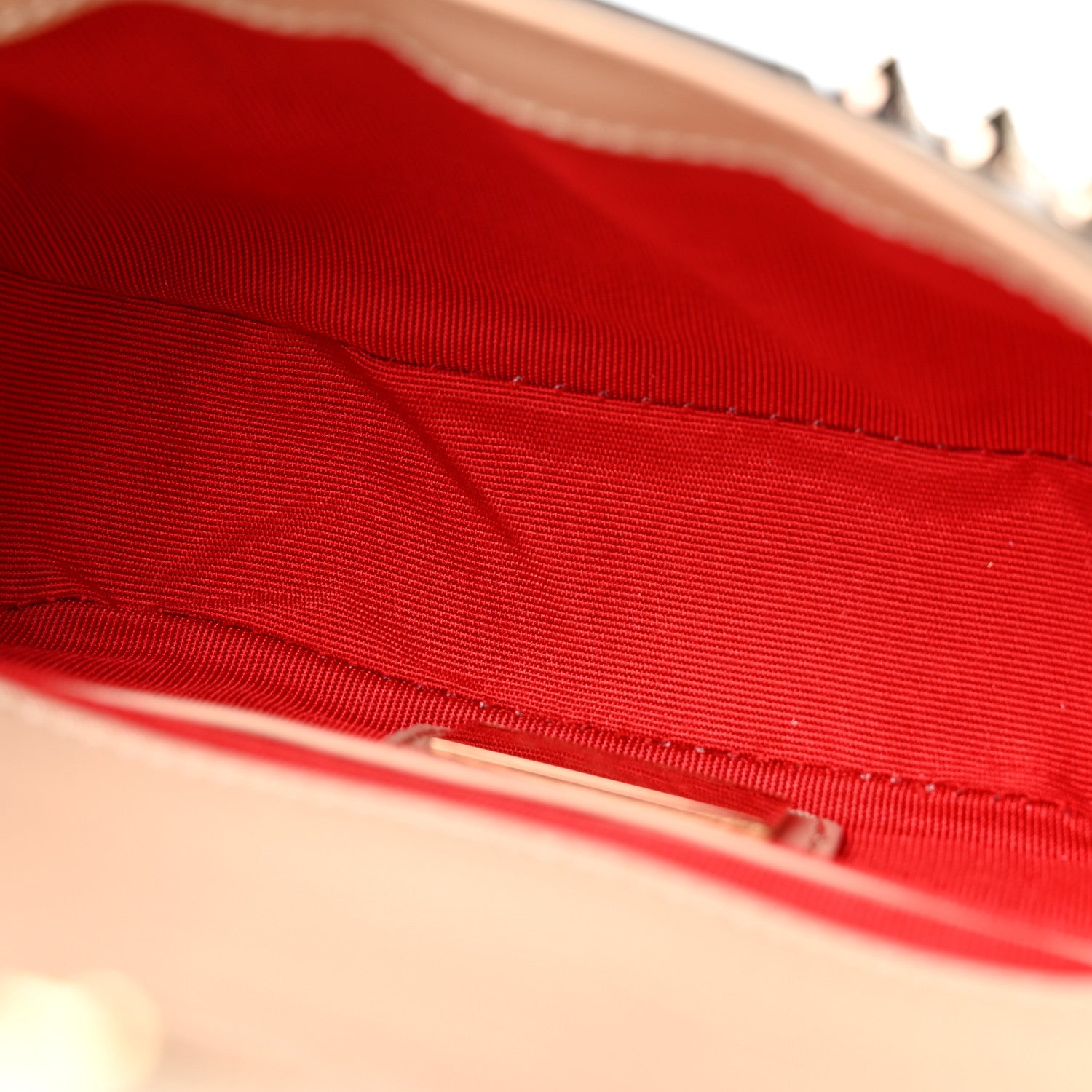 Christian Louboutin Calfskin Spiked Sweety Charity Crossbody Bag Colombe 4 of 10
